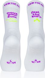 Chaussettes Vertical Mountain Feel The Burn Blanc