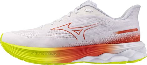 Mizuno Wave Skyrise 7 Running Shoes, White/Orange, Men's
