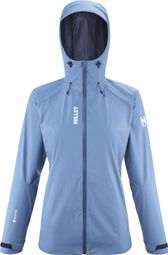 Wasserdichte Jacke Women Millet Seneca Gore-Tex 2L Blau