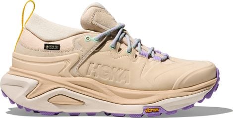 Zapatillas de senderismo para mujer Hoka Kaha 3 Low GTX Beige