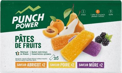 Pâtes De Fruits (6x30g) - Punch Power - Fruits -  Barres énergétiques