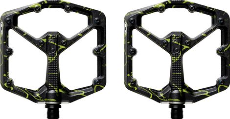 Crankbrothers Stamp 7 Large - Splatter Edition Lime Green