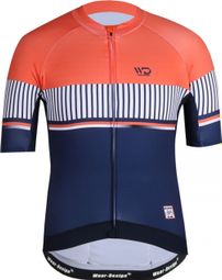 Maillot de cyclisme femme NAVY blanc/vert