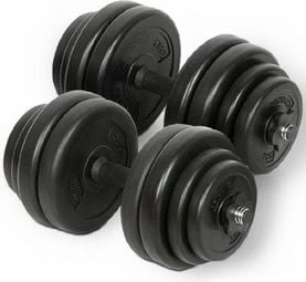 Set d'haltères fitness poids 30 kg haltérophilie exercices gym sport fitness musculation 0701044