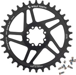 Wolf Tooth Direct Mount Chainring for SRAM 8-Bolt 34T Black