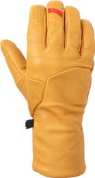 Millet Leather Sherpa Yellow Long Gloves