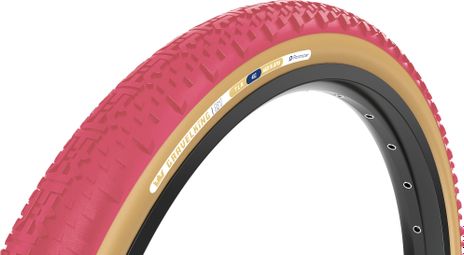 Panaracer GravelKing X1 Limited Color Edition gravelband 700 mm Tubeless Ready Opvouwbaar ZSG Gravel Compound KraalLock TuffTex Rood Beige Zijwand