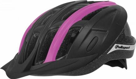 Casco Polisport Ride-In Bike L (58-62Cm) - Negro/Fucsia