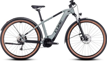 Cube Reactie Hybrid Performance 500 Allroad Elektrische Hardtail MTB Shimano Alivio 9S 500 Wh 27.5'' Moeras Grijs Groen 2023