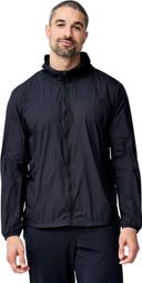 Chaqueta cortavientos Brooks Canopy Packable negra para hombre