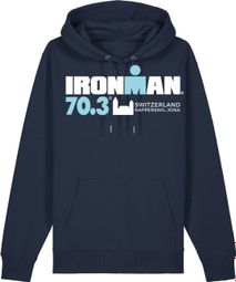 Sweat à Capuche Ironman 70.3 Rapperswil Bleu Marine