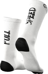 Chaussettes de Cyclisme Respirantes - Blanc / Full Speed