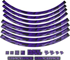 Race Face Wielen Kit Stickers Paars