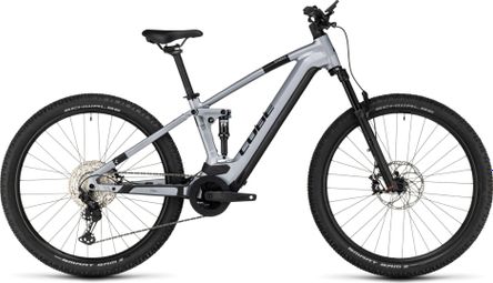 VTT Électrique Tout-Suspendu Cube Stereo Hybrid 120 Race 750 Shimano Deore XT 12V 750 Wh 29'' Argent Polar 2024