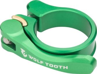 Abrazadera para tija de sillín Wolf Tooth, liberación rápida, verde