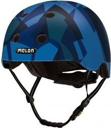 Casque de vélo Urbain - MELON - Mosaïque Bleu - BLEU