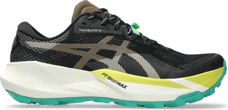 Asics Trabuco 14 Trailrunning-Schuhe Schwarz/Grün Herren