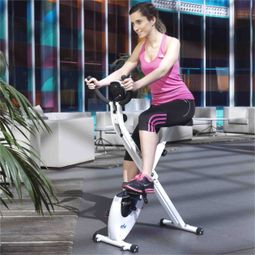 Vélo d'appartement pliable TRON FI012 roue d'inertie de 8 Kg. Ecran LCD