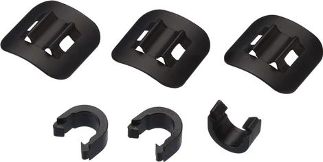 BBB Hose Clips Cable + Guide Stickers for Hydraulic Câbles HydroGuide Black 3pcs