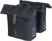 Basil City Double Bicycle Bag Mik Black