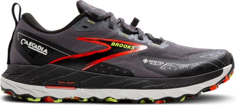 Brooks Cascadia 18 GTX Trailrunning-Schuhe Schwarz/Rot für Herren