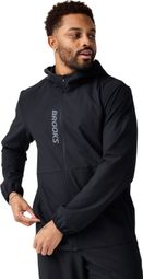 Chaqueta cortavientos Brooks Canopy negra para hombre