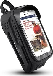 Sacoche de rangement à coque rigide de tube supérieur de vélo de route VTT 2L