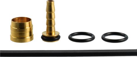 Kit di sostituzione tubo flessibile 2000 mm con inserto e raccordo Elevedes per Tektro 5.5