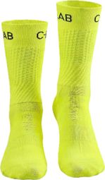 Chaussettes de Cyclisme/Running Respirantes - Jaune Fluo