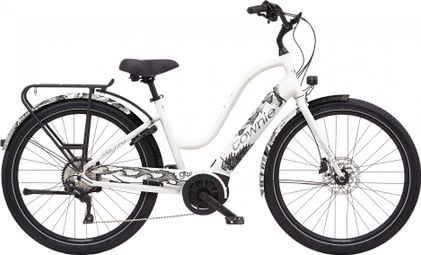 Vélo de Ville Électrique Electra Townie Path Go! 10D Equipped Step-Thru Shimano Deore 10V 500 Wh 27.5'' Blanc Pearl