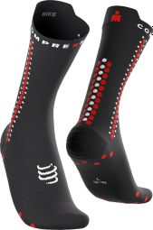 Calzini Compressport Pro Racing V4.0 Bike Ironman 2026 Nero/Rosso