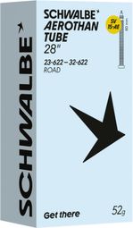 Camera d'aria leggera Schwalbe Aerothan Road SV15AE 700 mm Presta 80 mm