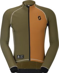 Scott RC Pro Warm Remix Langarm Trikot Braun/Khaki