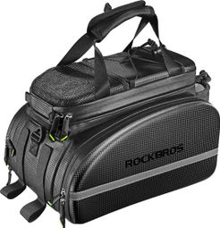 Sacoche de porte-bagages arrière pour vélo  extensible à 35 L