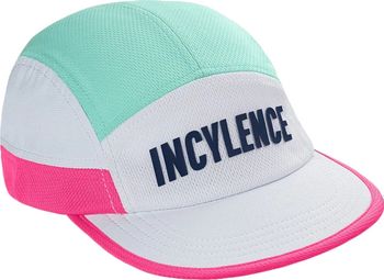 Gorra de Running Incylence Blanca/Rosa/Menta