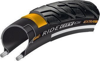 Pneu Ville Continental Ride Externe Tire City 28   Réflex Noir  /  Brown
