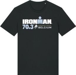 Ironman 70.3 België Zwart Heren Kort Mouw T-shirt