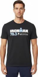 Ironman 70.3 België Zwart Heren Kort Mouw T-shirt
