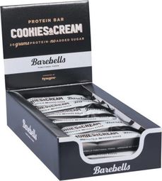 Boîte Barebells Barre Protéinée (12x55g) - Barebells - Cookies Et Cream -  Barres Protéinées