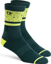 <p><strong>Crankbrothers I</strong></p>con MTB Socks Limited Edition Splatter Black/Lemon Green