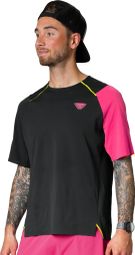 Dynafit DNA Trail-T-Shirt für Herren, Schwarz/Rosa