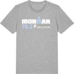 Camiseta de manga corta Ironman 70.3 Bélgica gris para hombre