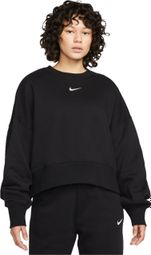 Langärmeliges Sweatshirt für Damen Nike Sportswear Phoenix Fleece Schwarz