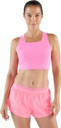 Damen Running Crop Top Kiprun Race 900 Light Rose