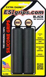 Coppia di ESI Grips in silicone EXTRA CHUNKY 34 millimetri nero