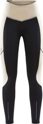 Craft ADV Essence Warm Black Beige Women's Long Tights