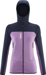 Women's Millet Fusion Grid <p><strong>Hooded</strong> Fle</p>ece Violet