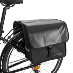 Wozinsky sacoche de vélo double 28 L noire
