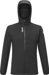 Chaqueta Softshell con capucha Seneca Shield de mijo para hombre Negro