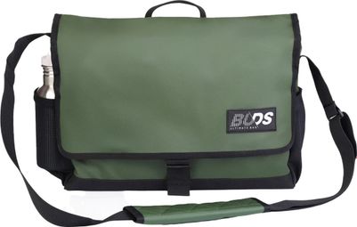 City Bag Light schouderboodschappentas met Buds-bevestiging Zwart Khaki